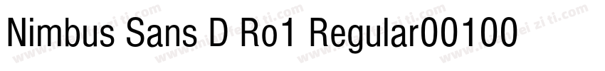 Nimbus Sans D Ro1 Regular001005字体转换